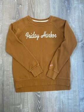 League Mustard Brown Pullover Sweatshirt